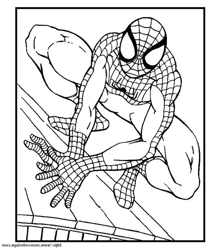 coloriage spiderman 