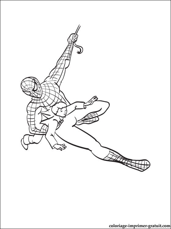 imprimer gratuitement télécharger dessin et coloriage spider man 
