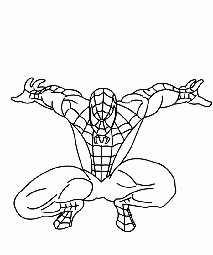 coloriage de spiderman 