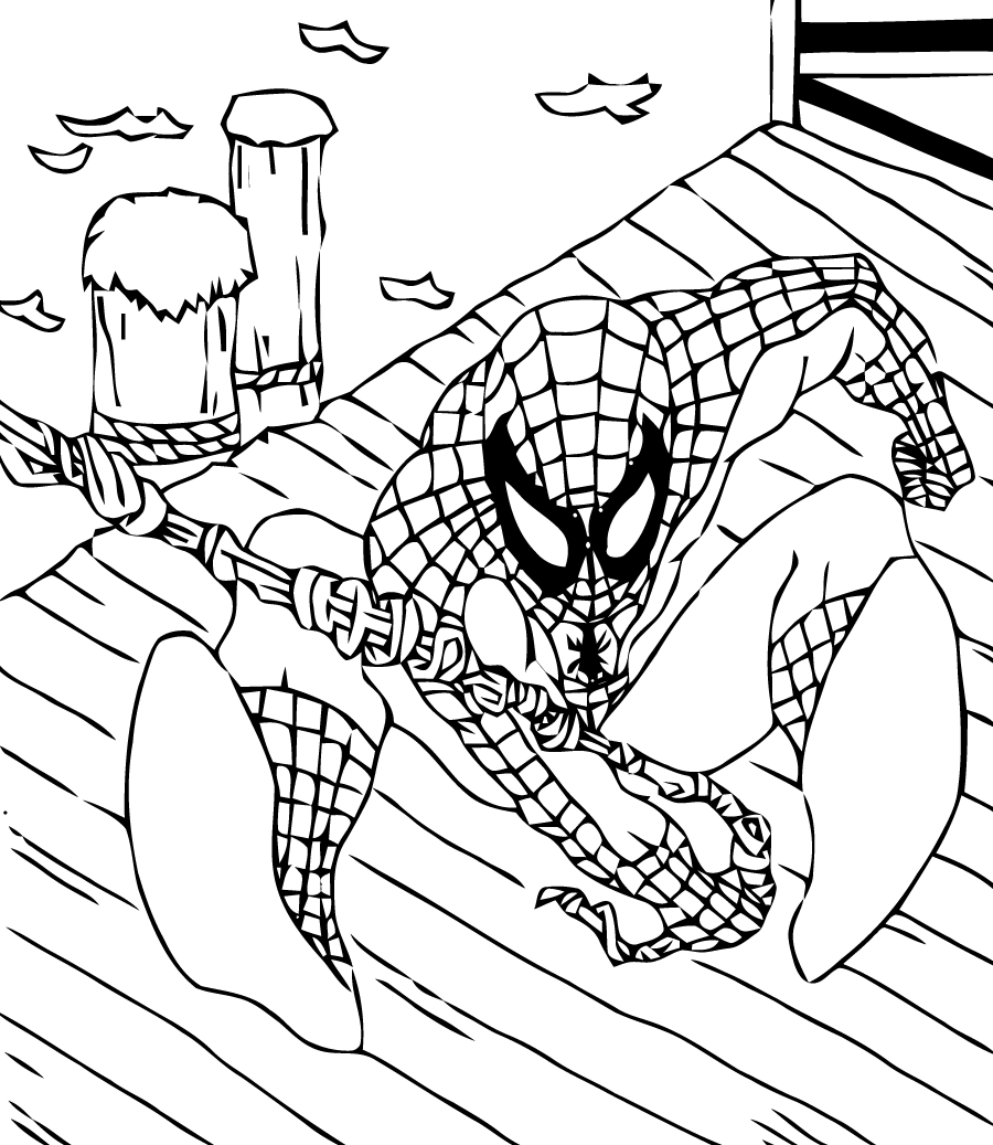 167 dessins de coloriage spiderman à imprimer sur LaGuerche.com - Page 9