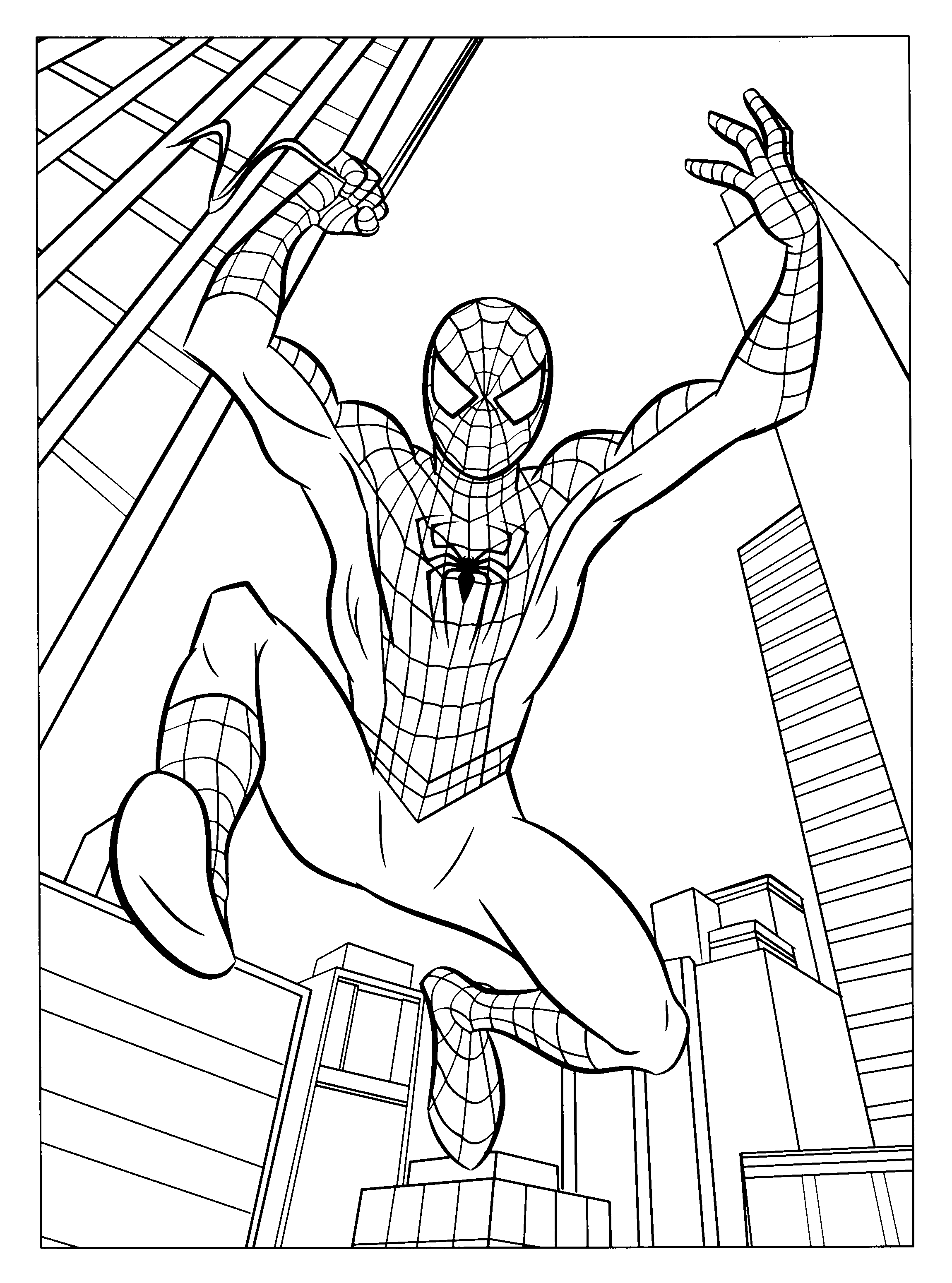 phoà dessineriage spiderman : image gratuite coloriage spiderman