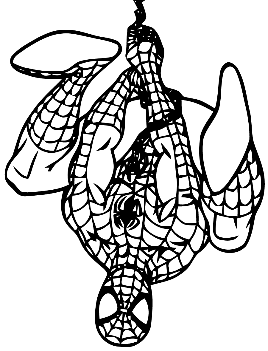 un autre coloriage : spiderman