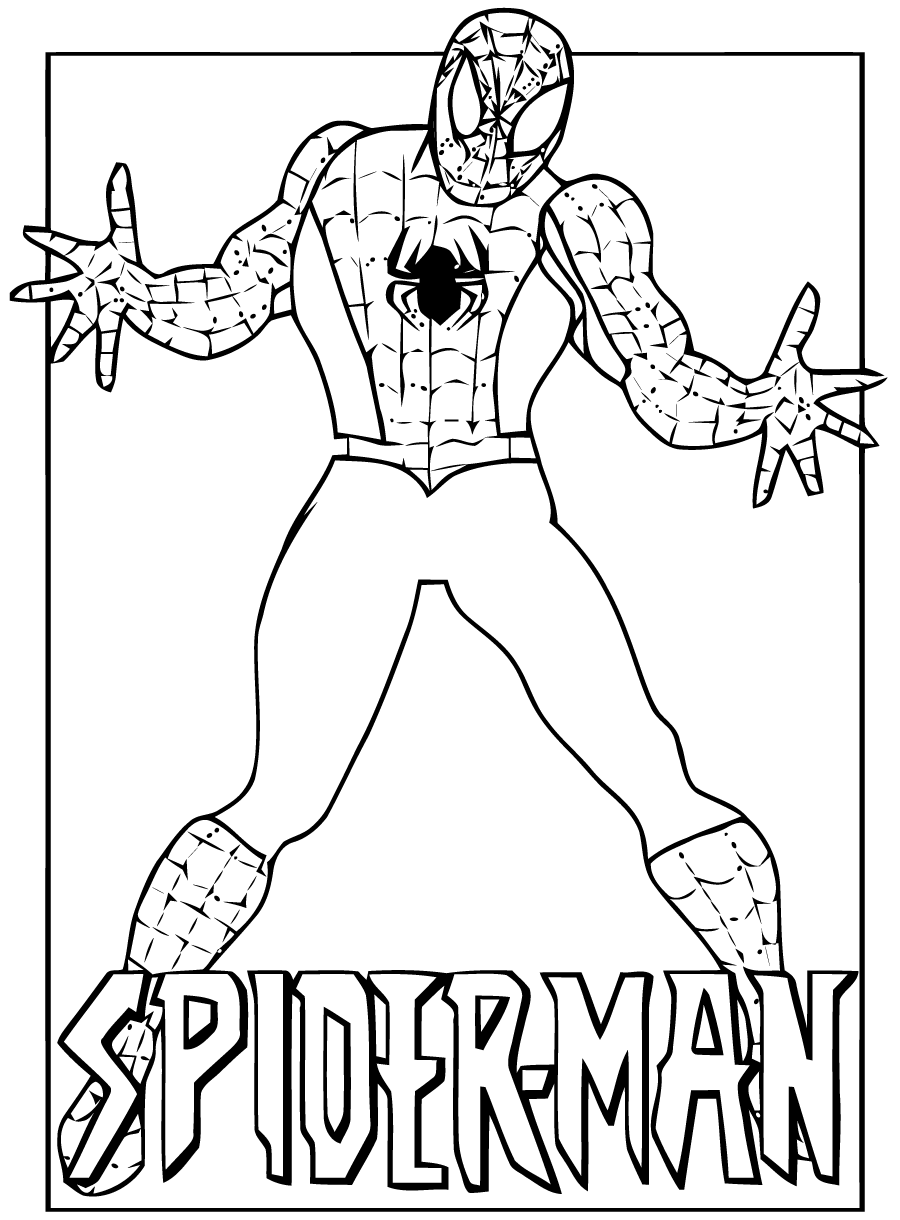 Coloriage204 coloriage gratuit spiderman à imprimer