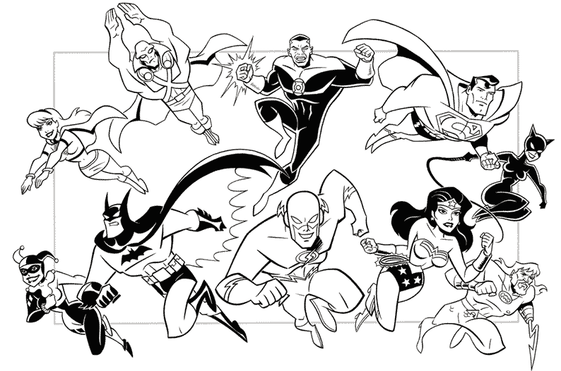 coloriage de super héros - 126 dessins de coloriage Super Héros à imprimer
