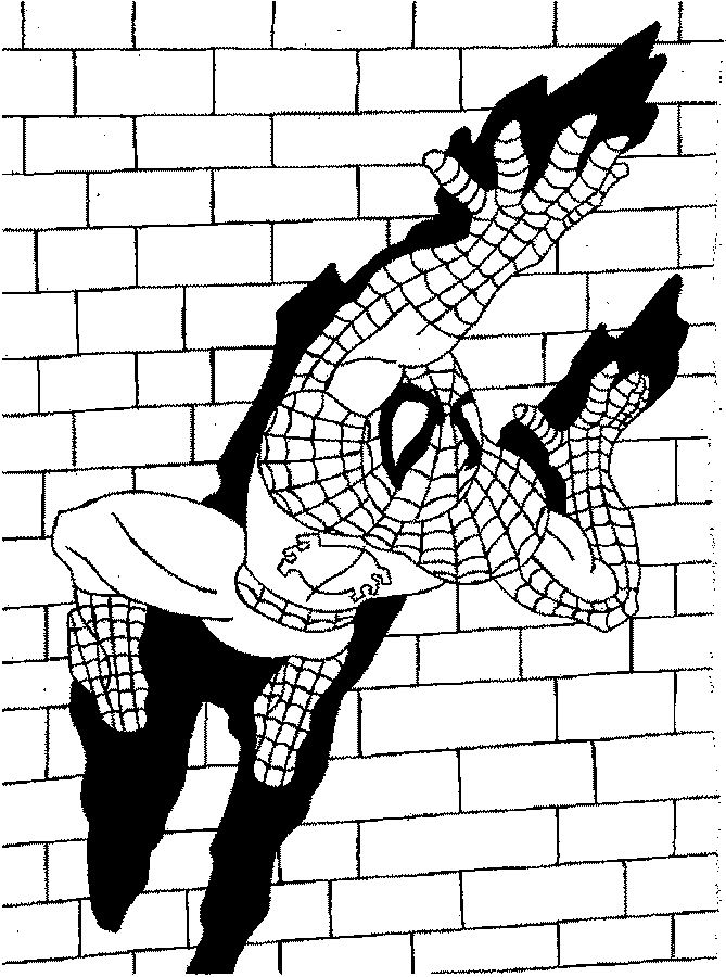 coloriage à colorier de spiderman