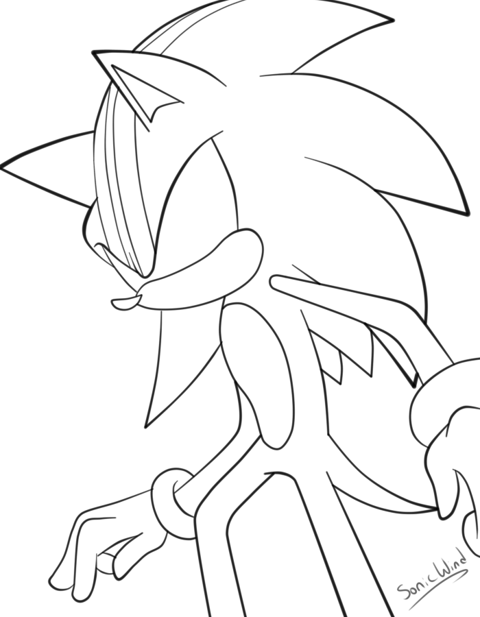 Yellow Sonic.exe Coloring Pages Coloring Pages