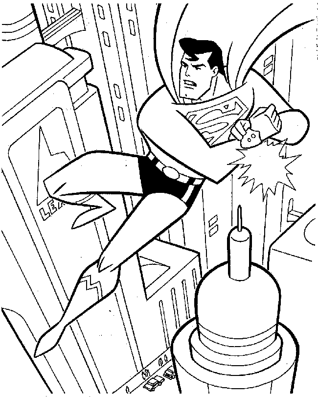 superman coloriage pages 