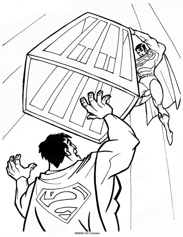 page coloriage superman