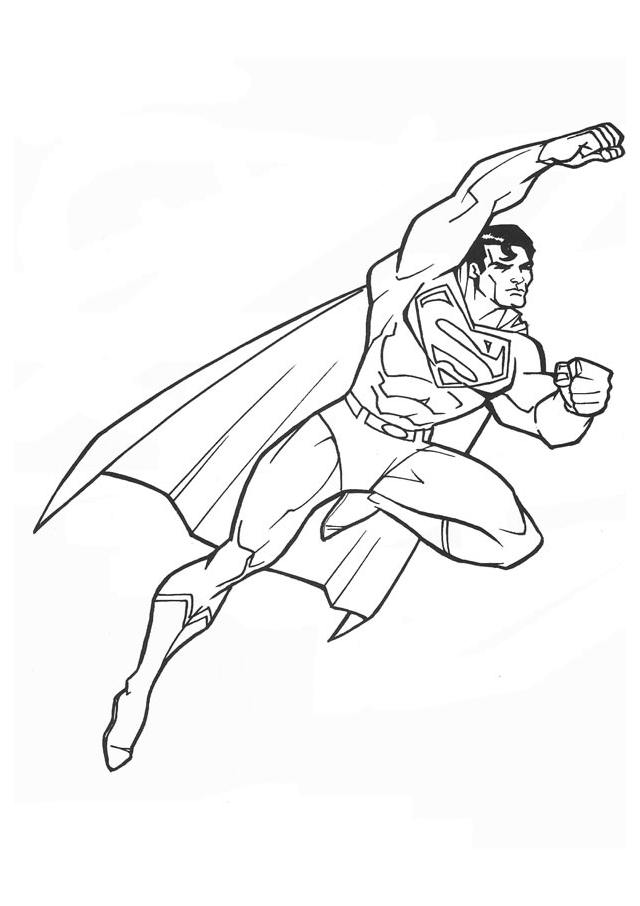 dessins à colorier superman 