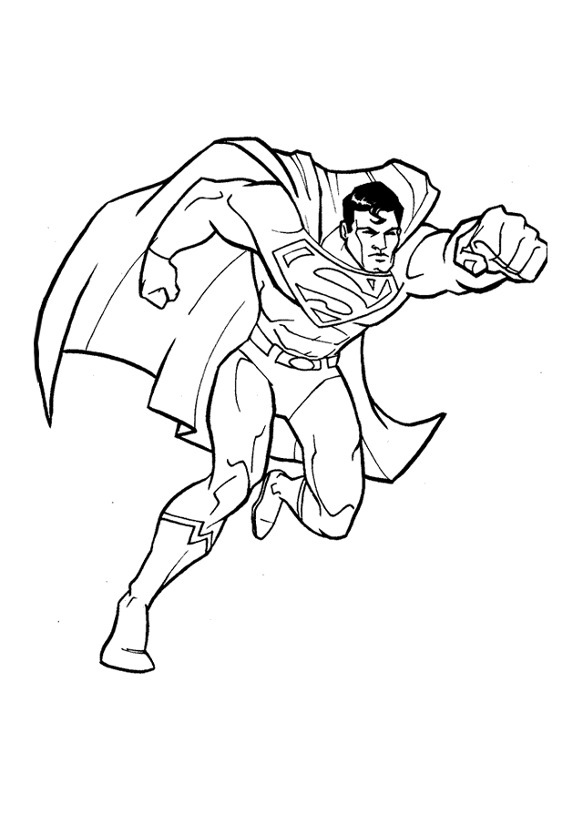 superman dessins à colorier 