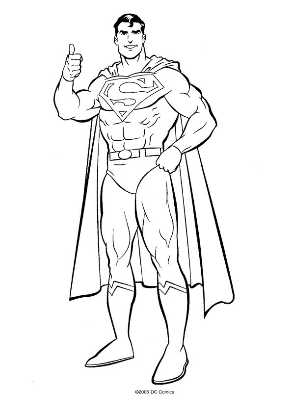 superman dessin à colorier