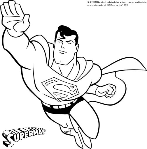 superman dessins à colorier pour enfants