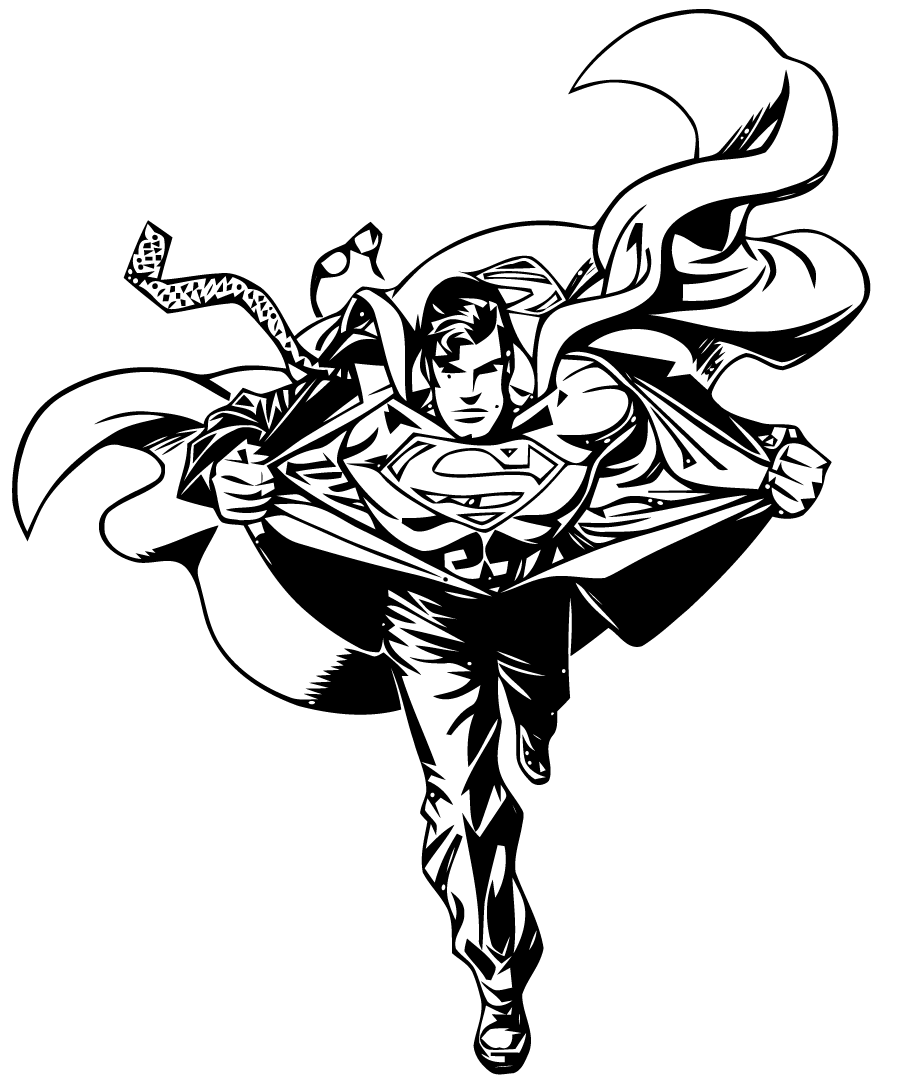 un autre coloriage : superman