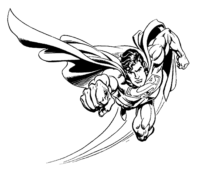 superman dessins à colorier 