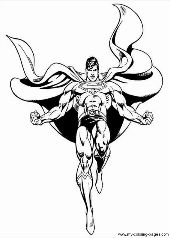 superman coloriage pages 