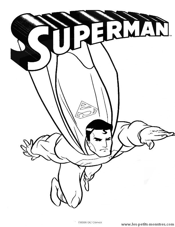 coloriages superman gratuits