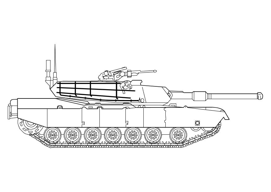 Dessin #16816 - dessin de tank a colorier