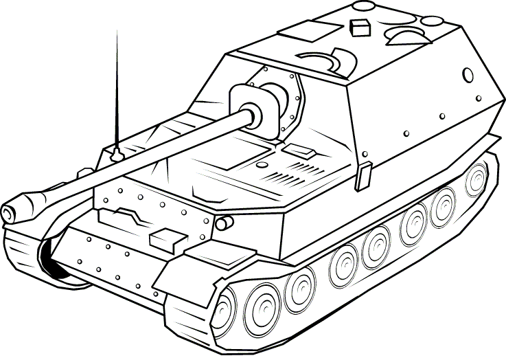 Dessin #16834 - dessin de tank gratuit