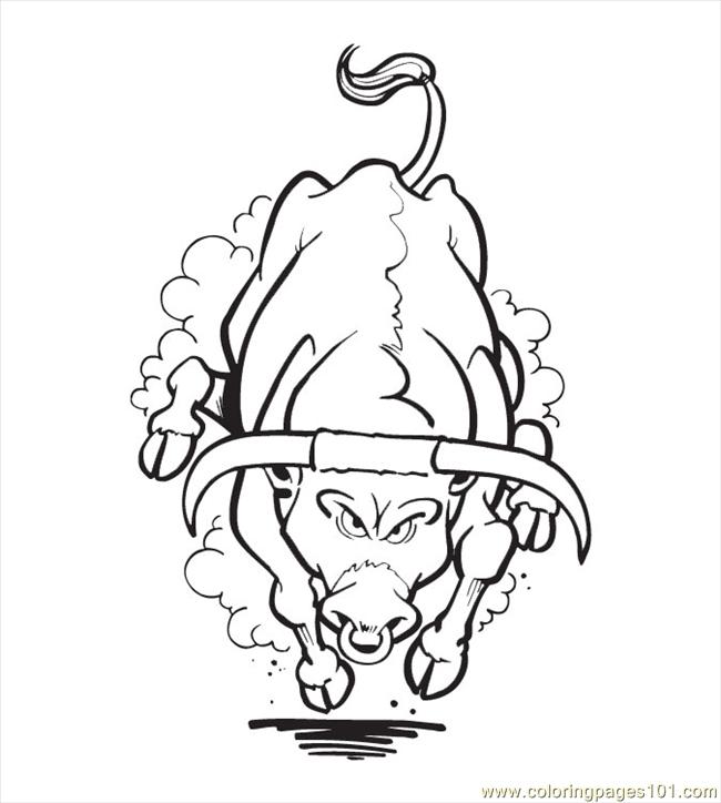 Dessin #13834 - dessin gratuit de taureau a colorier