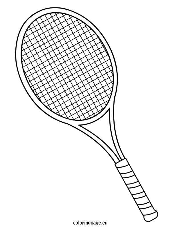 Image #17587 - Coloriage tennis gratuit