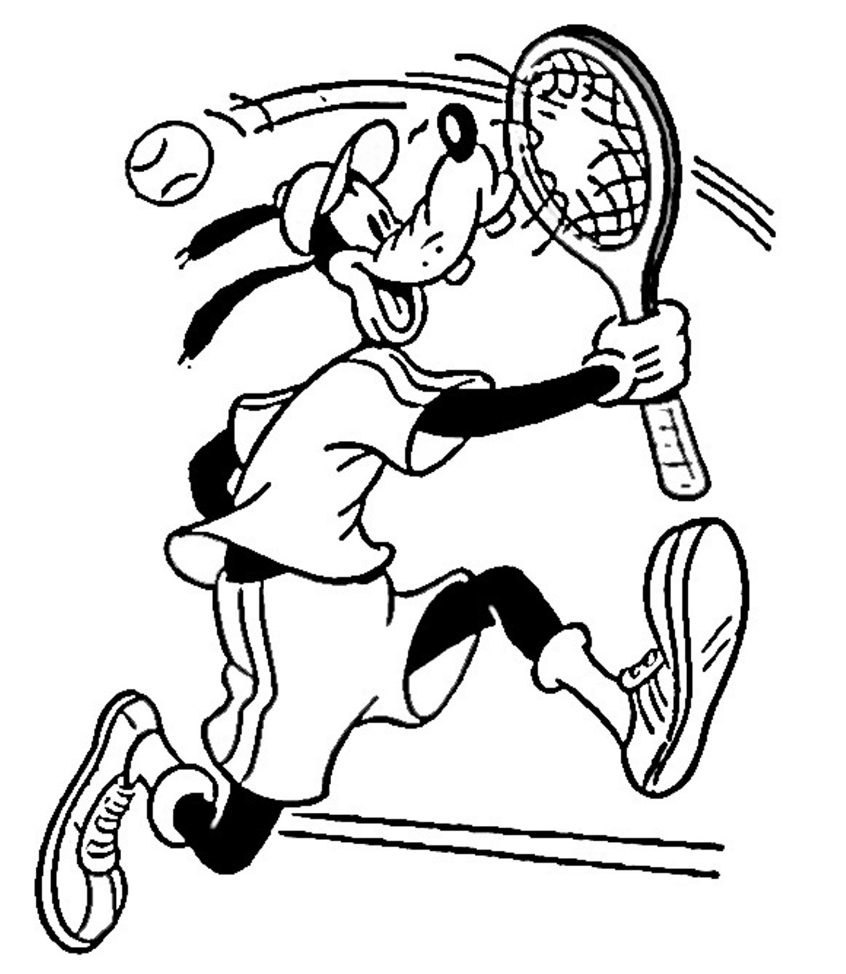 Image #17596 - Coloriage tennis gratuit