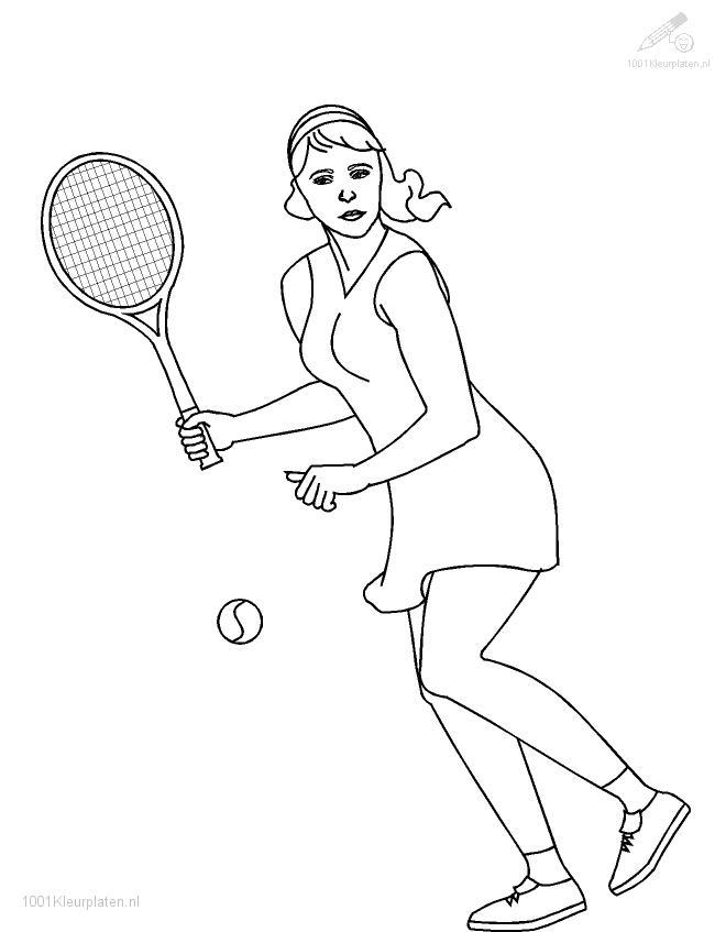 Image #17597 - Coloriage tennis gratuit