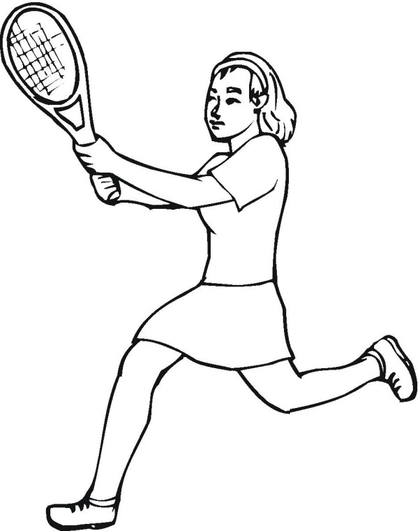Image #17598 - Coloriage tennis gratuit