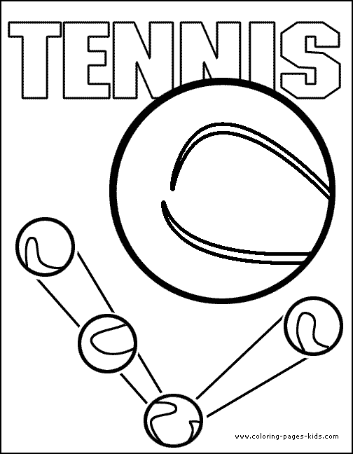 Image #17599 - Coloriage tennis gratuit