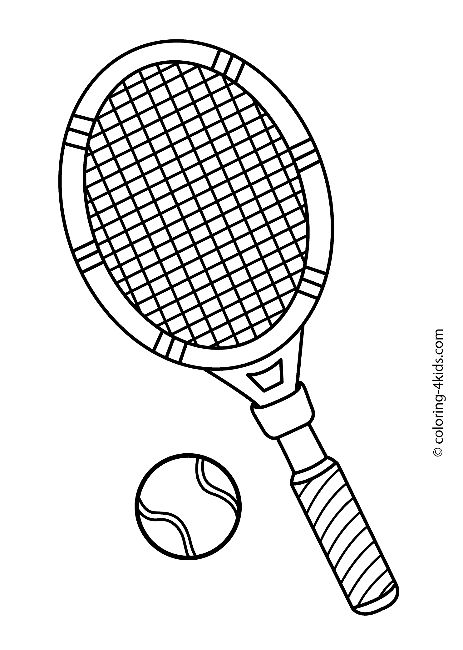 Image #17616 - Coloriage tennis gratuit