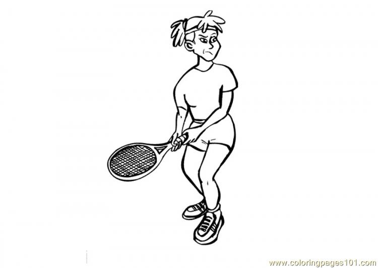 Image #17623 - Coloriage tennis gratuit