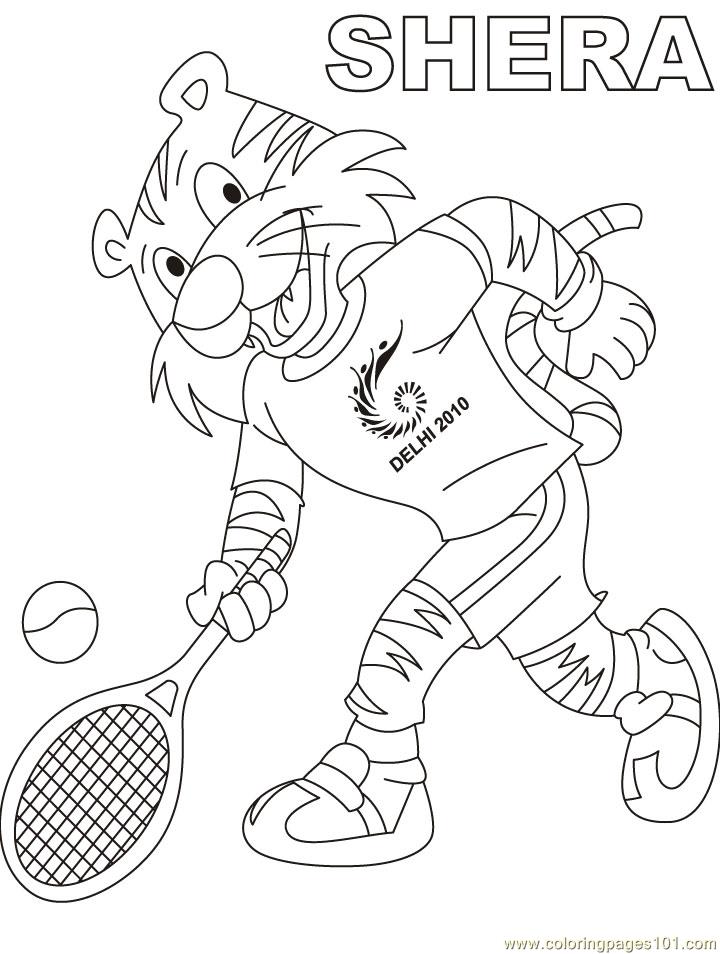 Image #17626 - Coloriage tennis gratuit