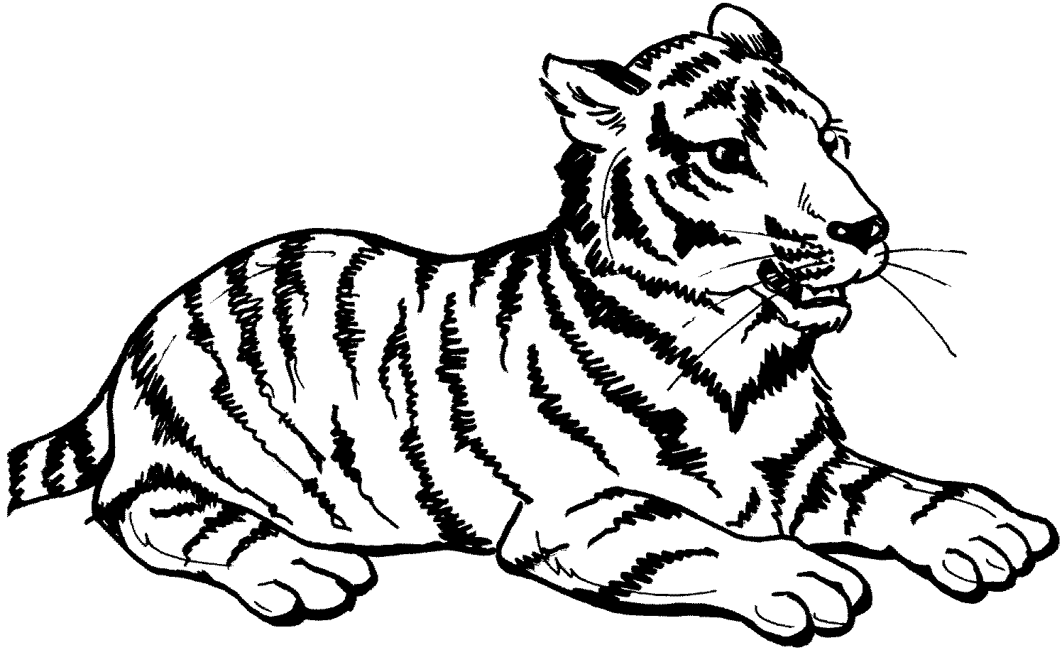 Jeux de coloriage tigre a colorier