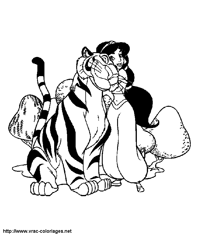 Coloriage de tigre 