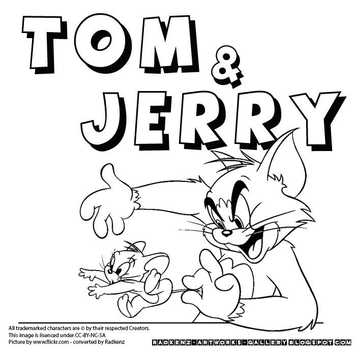 Coloriages Tom Et Jerry A Imprimer