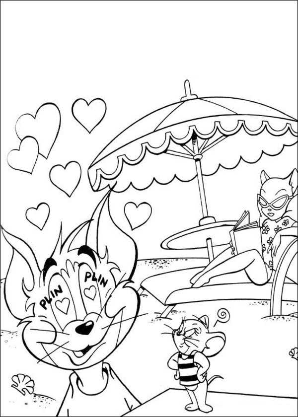Coloriage A Imprimer De Tom Et Jerry