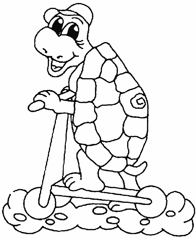 Coloriage tortue