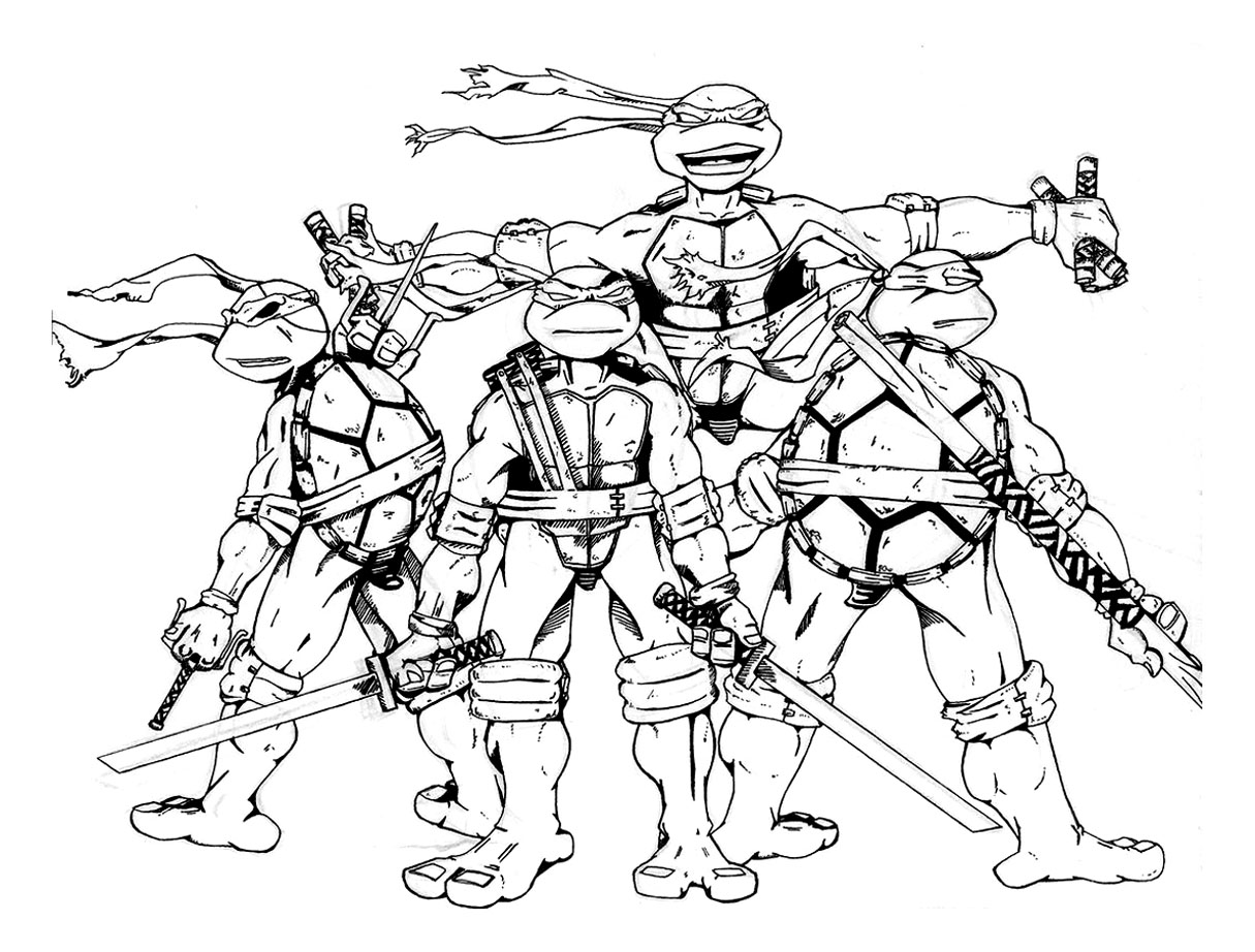 106 dessins de coloriage tortue ninja à imprimer sur LaGuerche.com  Page 3