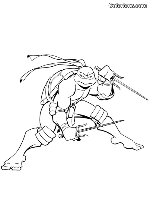coloriage tortues ninja top coloriages