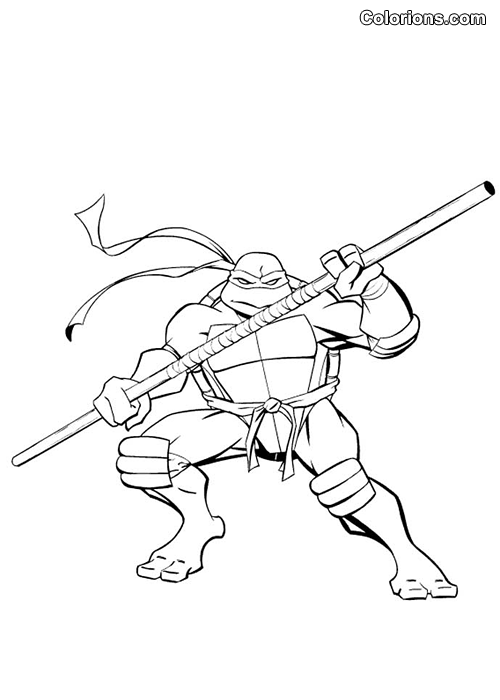 tortues ninja dessin à colorier