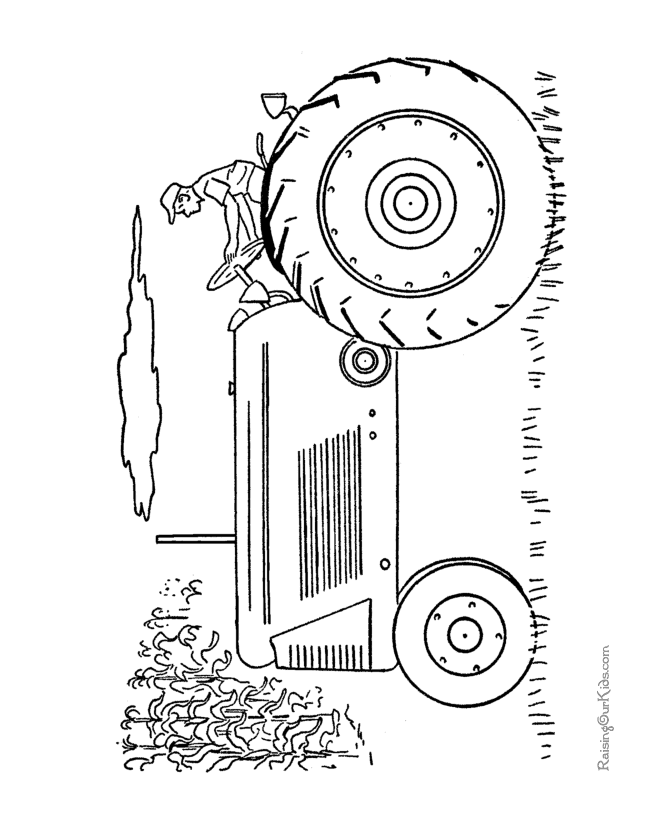 Image #18230 - Coloriage tracteur gratuit