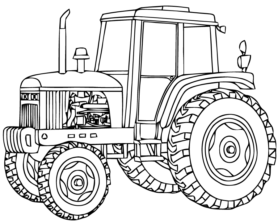 Image #18231 - Coloriage tracteur gratuit