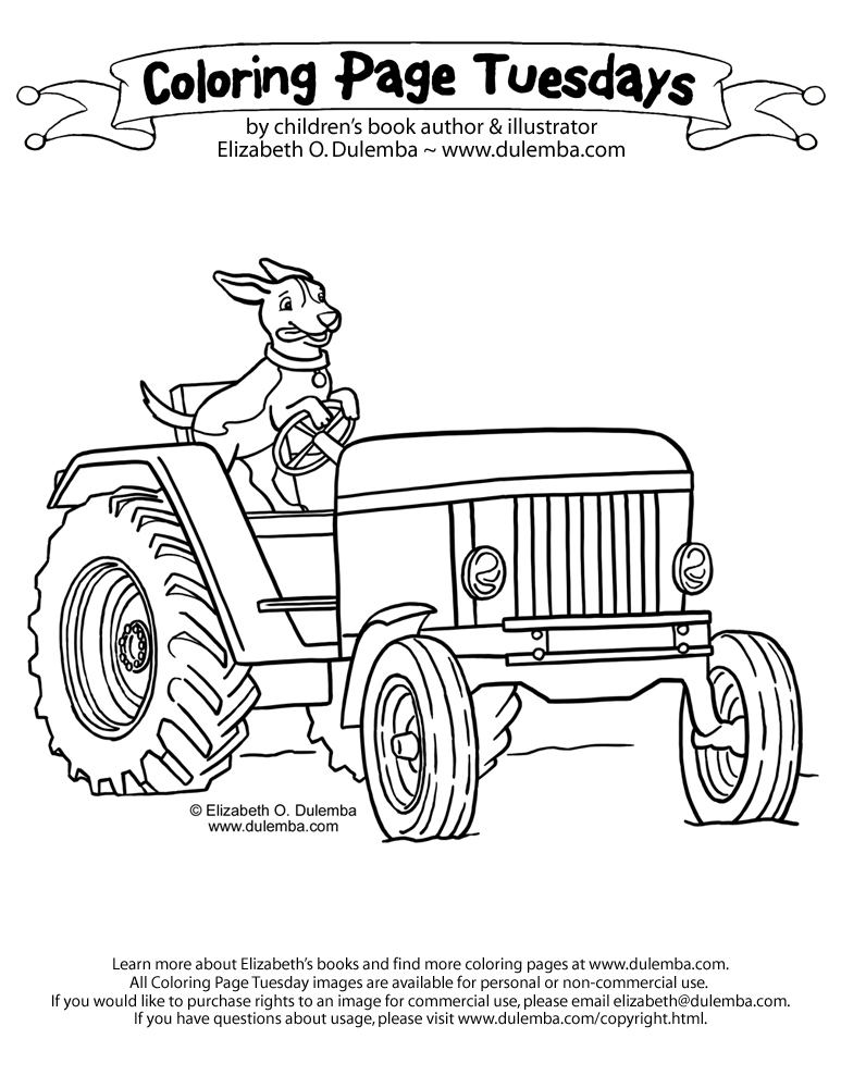 Image #18239 - Coloriage tracteur gratuit