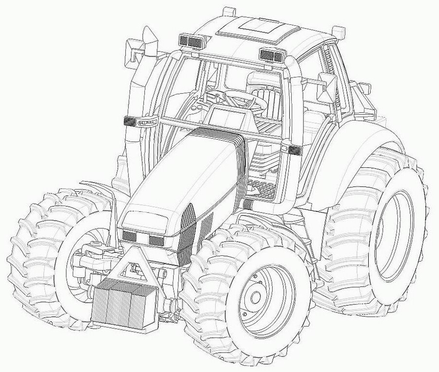 Image #18246 - Coloriage tracteur gratuit