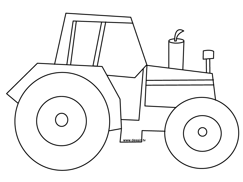 Image #18247 - Coloriage tracteur gratuit