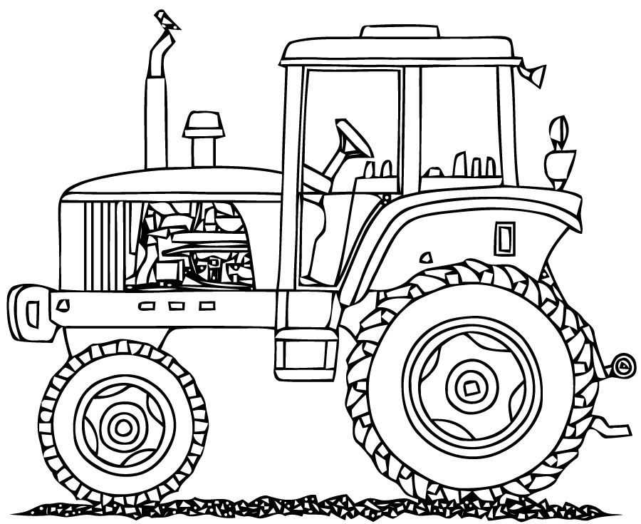 Image #18248 - Coloriage tracteur gratuit