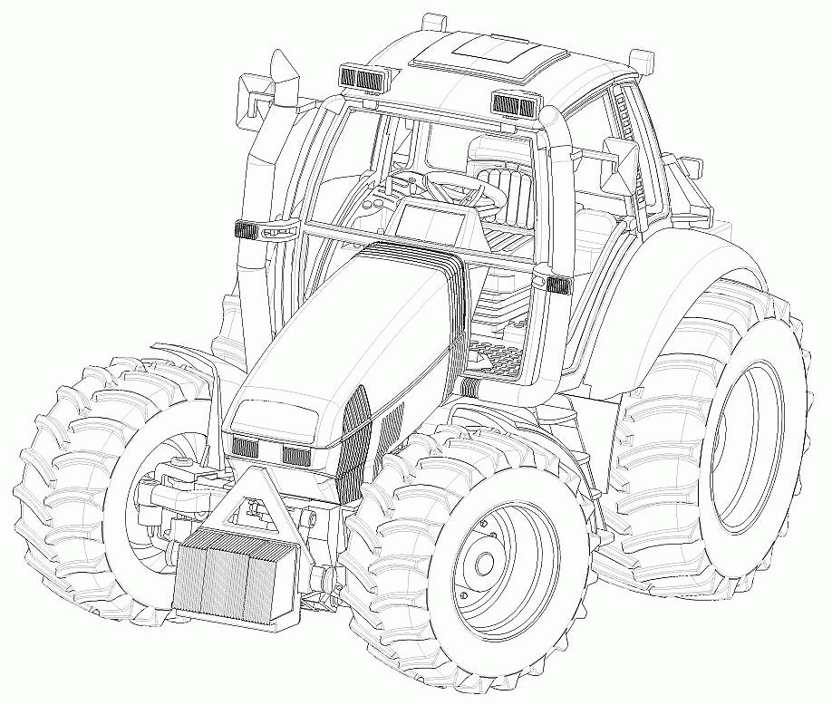 Image #18252 - Coloriage tracteur gratuit