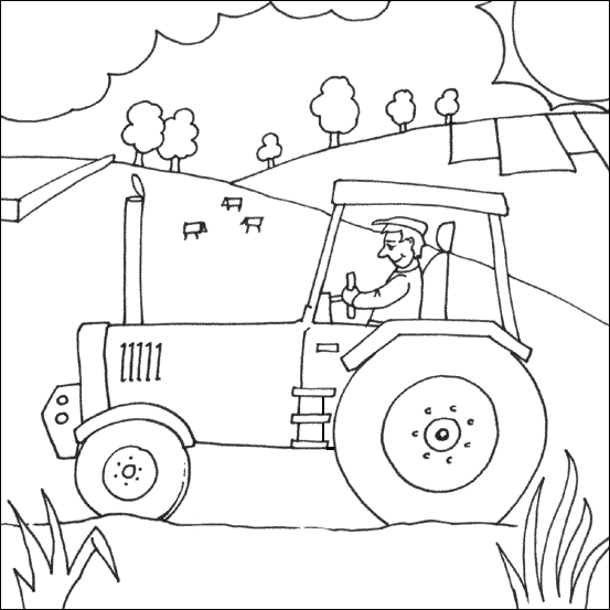 Image #18260 - Coloriage tracteur gratuit