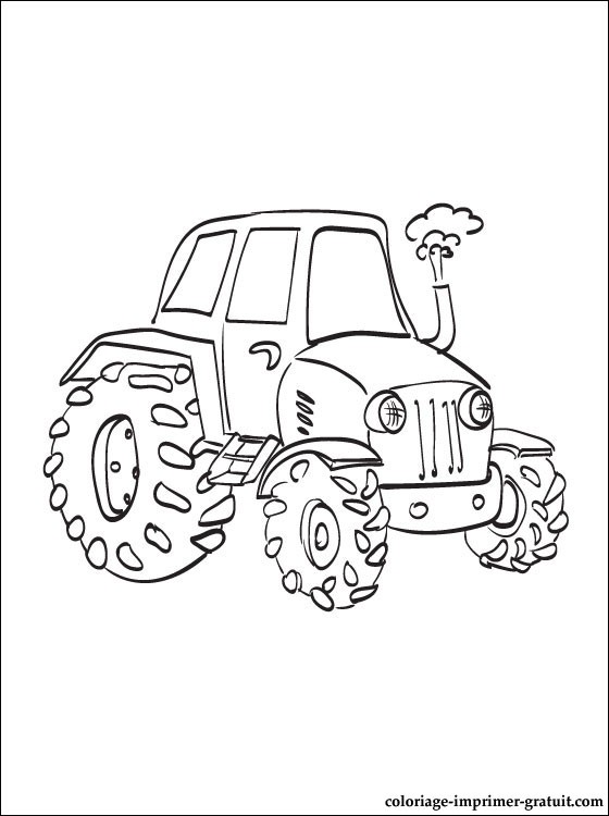 Image #18261 - Coloriage tracteur gratuit