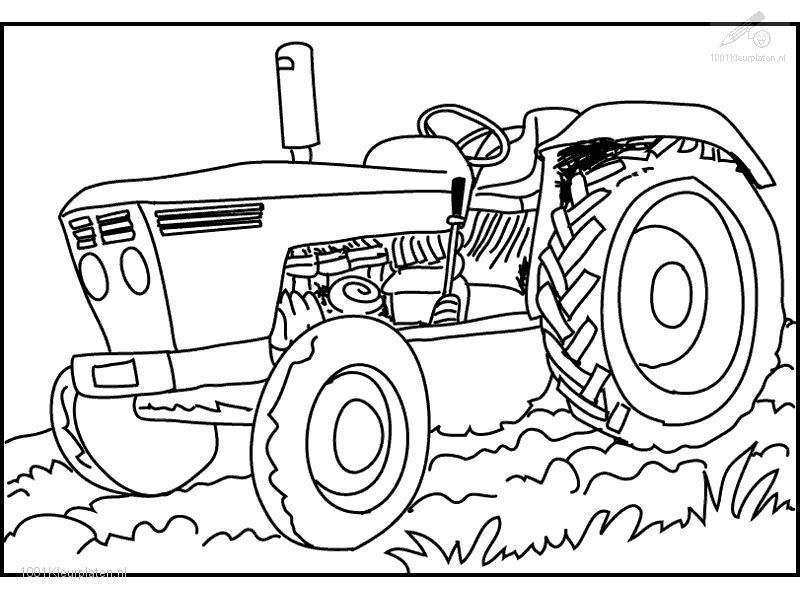 Image #18265 - Coloriage tracteur gratuit
