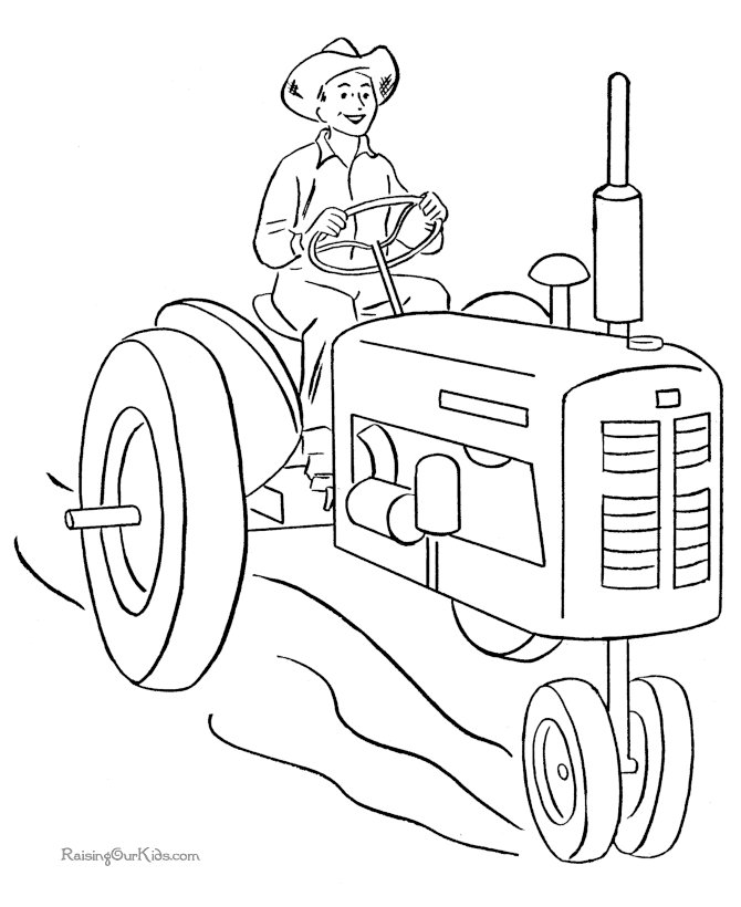 Image #18269 - Coloriage tracteur gratuit
